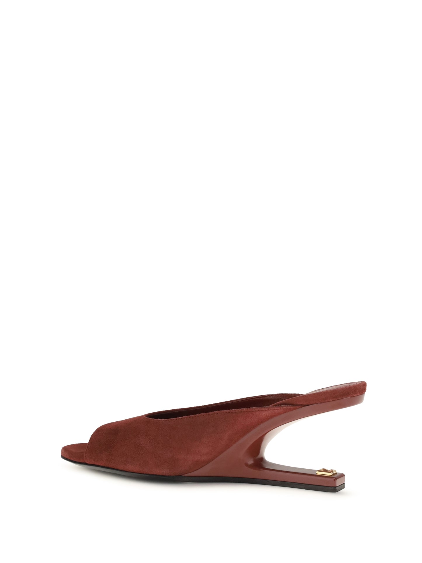 Mules Suede Bordeaux