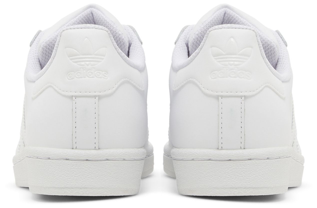 Grade School adidas Superstar J 'Triple White'