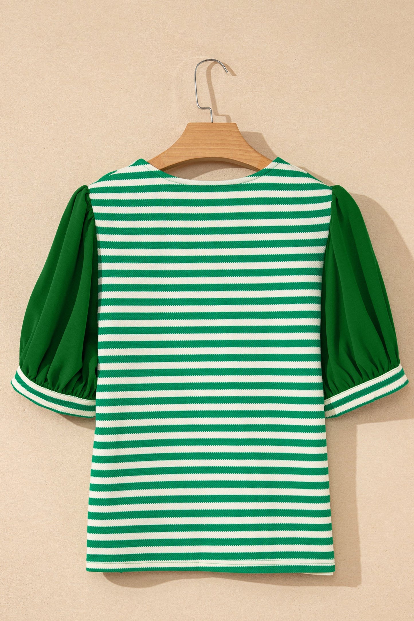 Threaded Pear Leighton Short Sleeve Patchwork Blouse