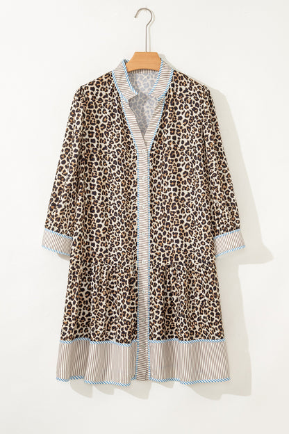Threaded Pear Davina Long Sleeve Mini PLUS Dress