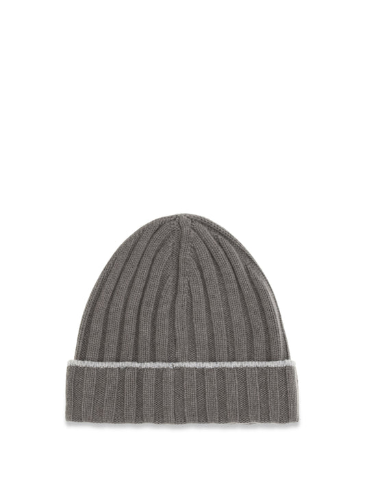 Beanie Hat Cashmere Army Washed