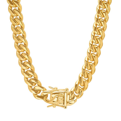 XL Miami Cuban Link Luxe Lock Necklace