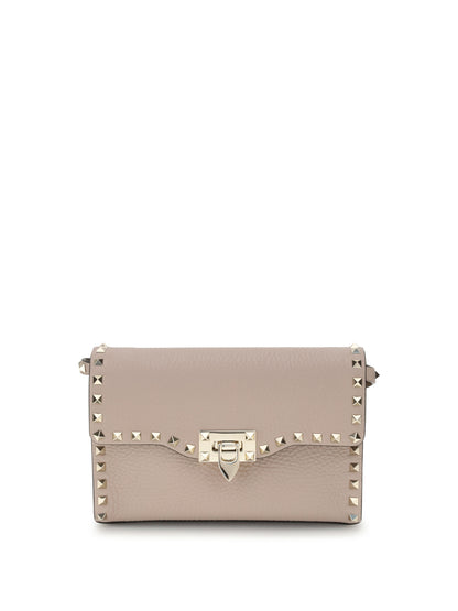 Shoulder Bag Rockstud Powder Leather