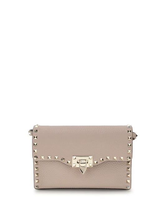 Shoulder Bag Rockstud Powder Leather