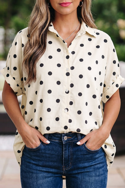 Threaded Pear Taylor Print Loose Dolman Shirt