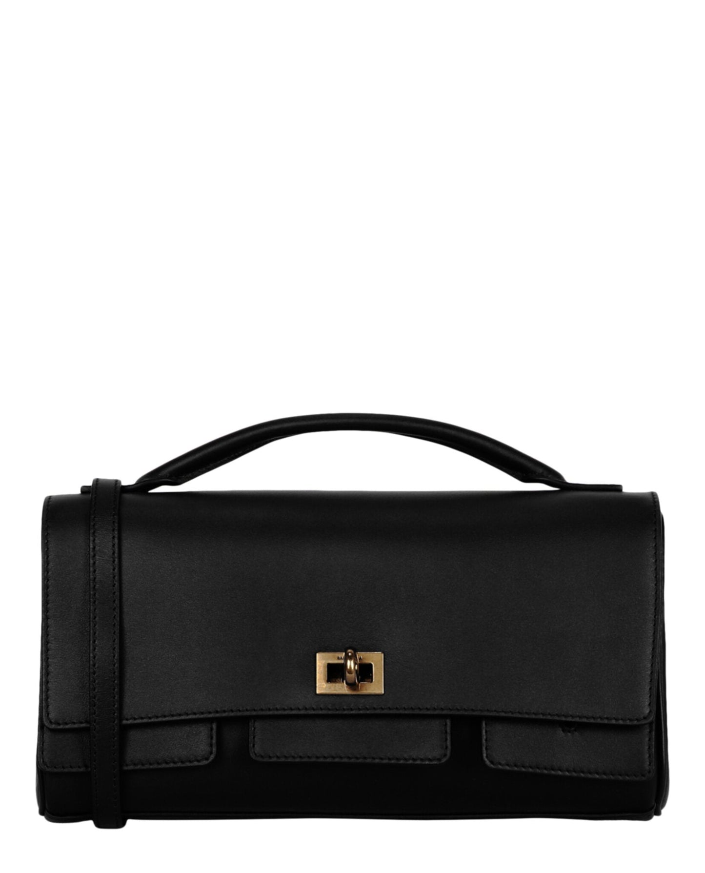Balenciaga Bel Air Small Leather Clutch Bag