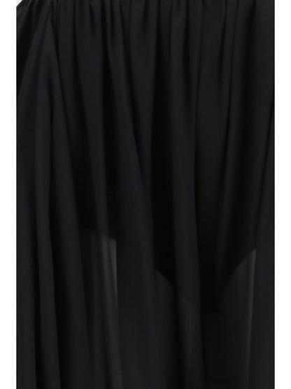 Balloon Pants Black Silk