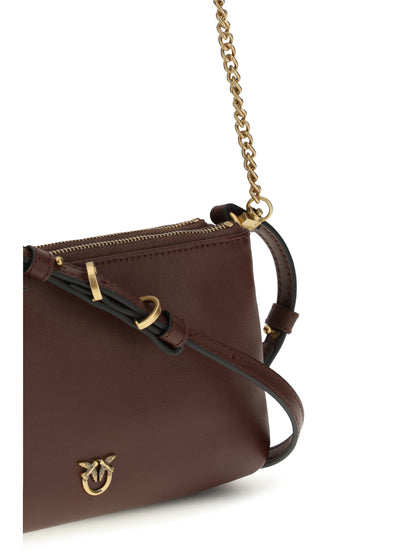 Mini Double Bag Wine Red/Antique Gold