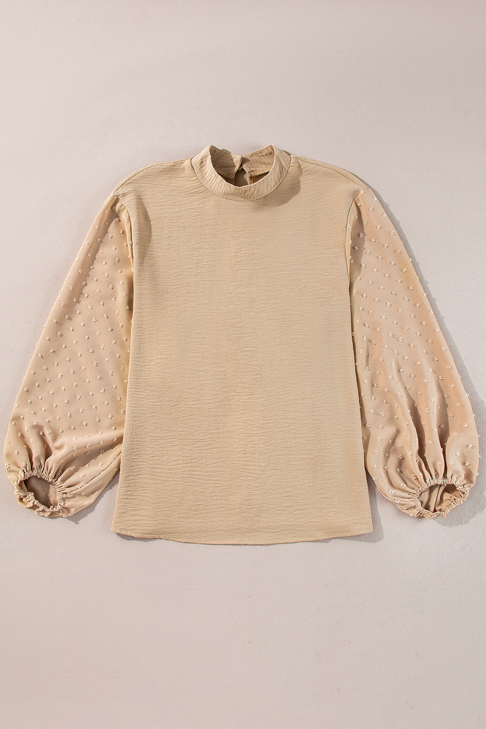 Threaded Pear June Swiss Dot Balloon Sleeve Loose Blouse
