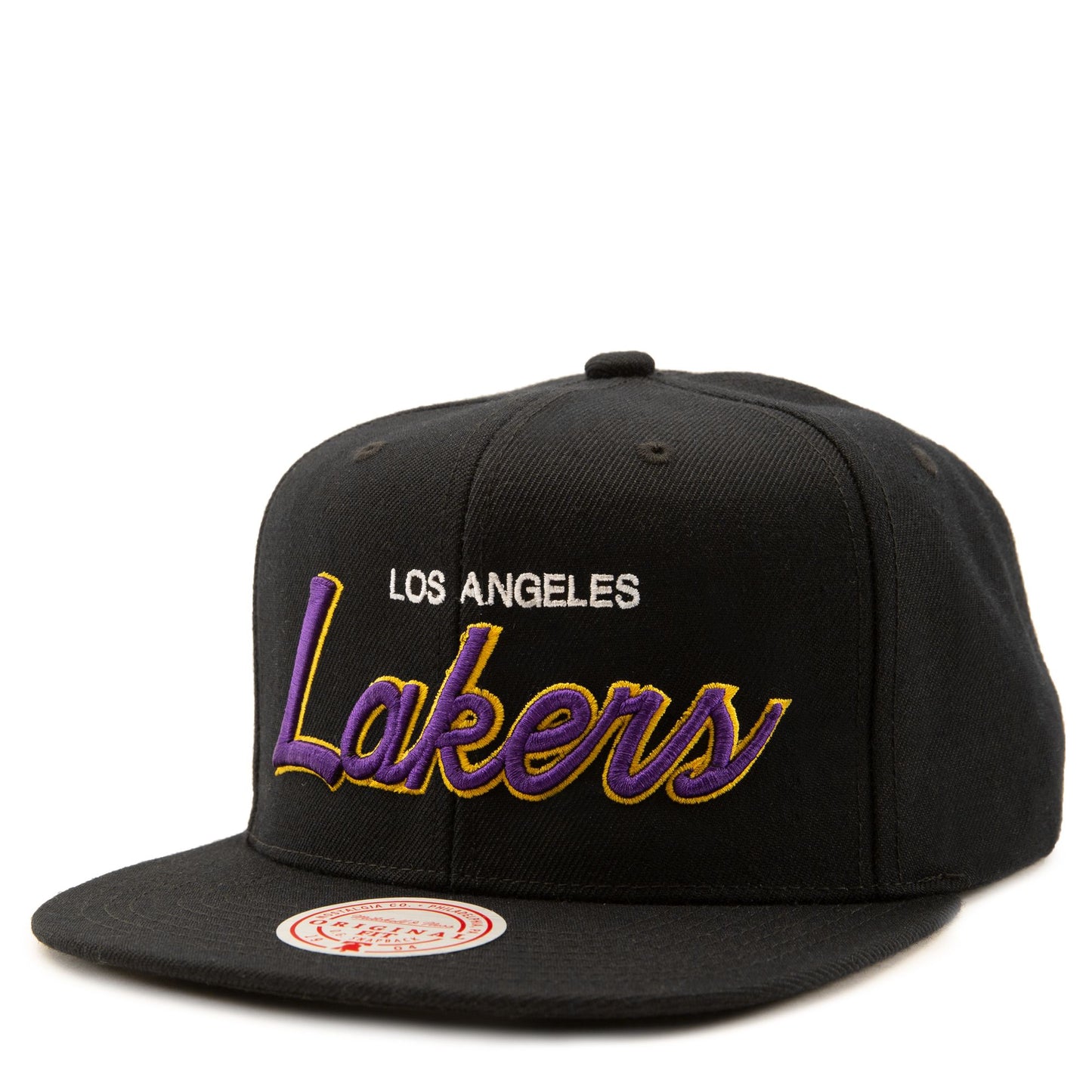 Men's Mitchell & Ness NBA Script Lakers Lakers
