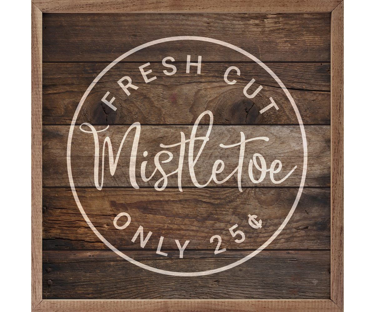 Kendrick Home Fresh Cut Mistletoe Brown