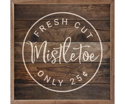 Kendrick Home Fresh Cut Mistletoe Brown