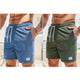Olive green and denim blue