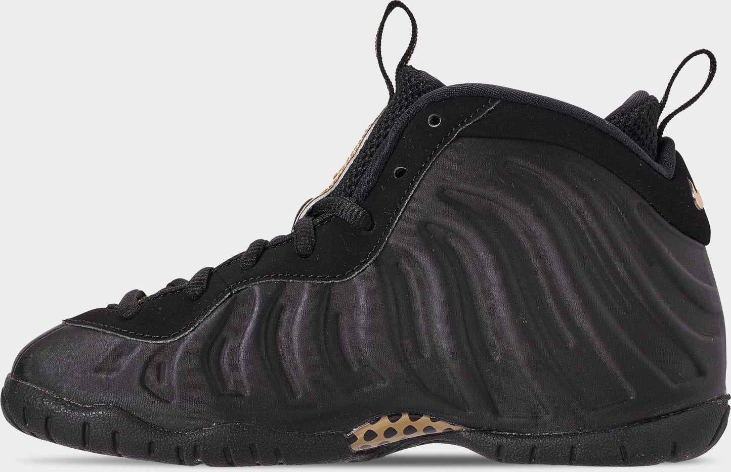 Preschool Nike Air Foamposite Pro 'Black Metallic Gold' - 843755-010