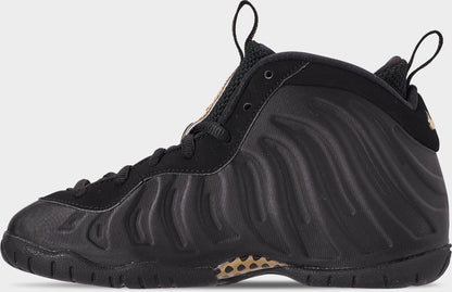 Preschool Nike Air Foamposite Pro 'Black Metallic Gold' - 843755-010