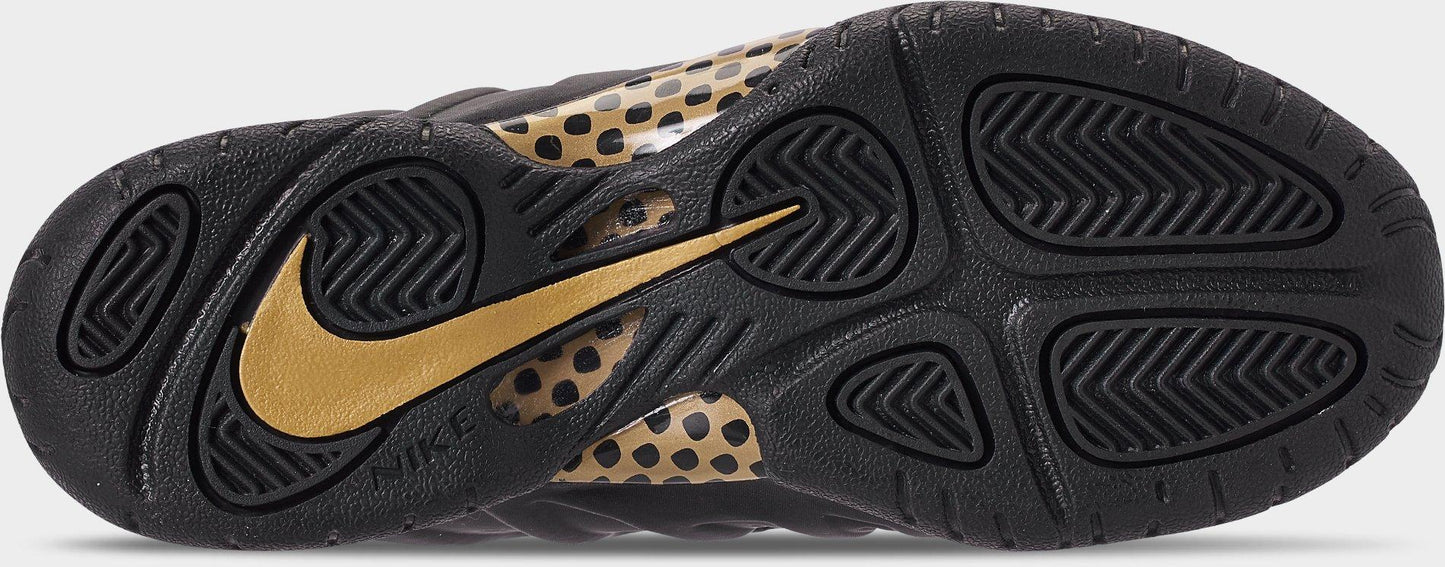 Preschool Nike Air Foamposite Pro 'Black Metallic Gold' - 843755-010
