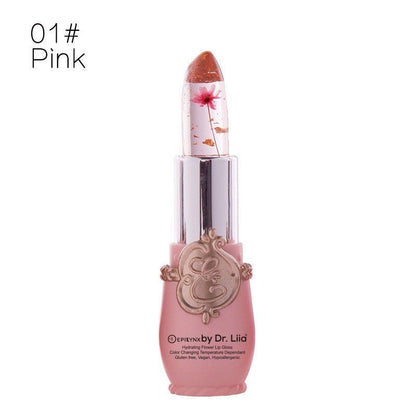 Color-Changing Flower Lip Gloss – Vegan, Gluten-Free, Hydrating Lip Balm