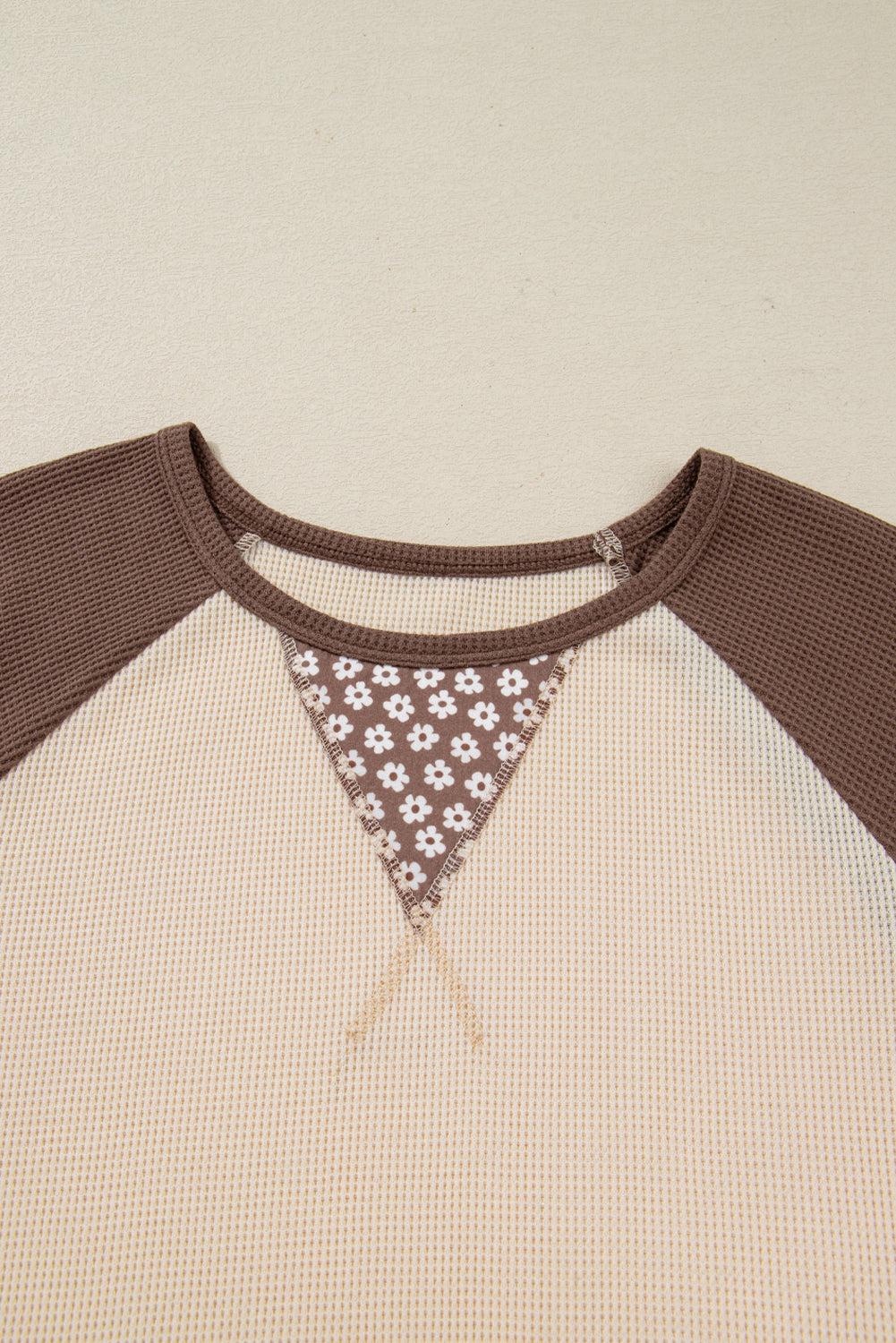 Threaded Pear Emmeline Patchwork Color Block Long Sleeve Top