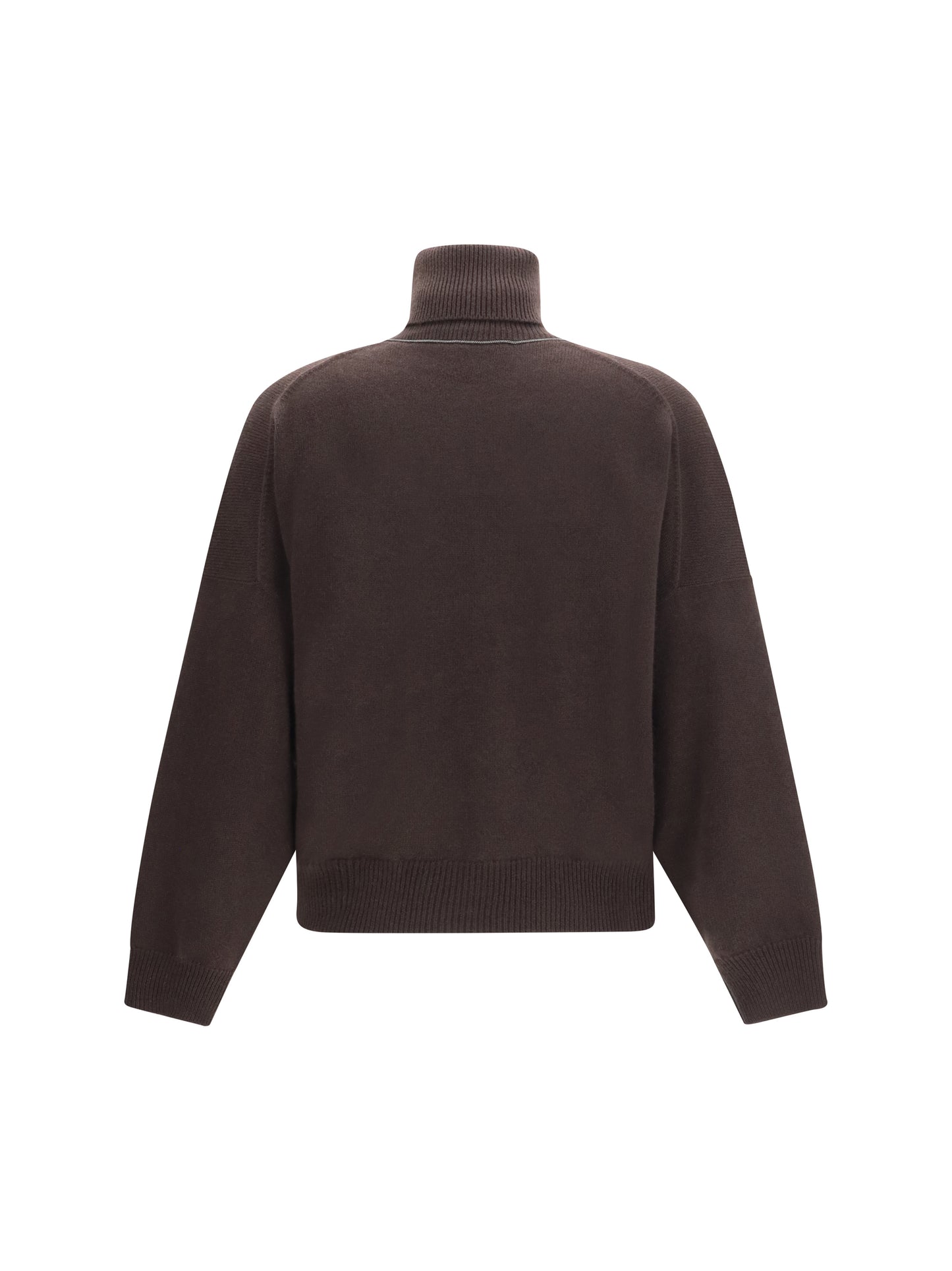 Cashmere Turtleneck Sweater — Coffee