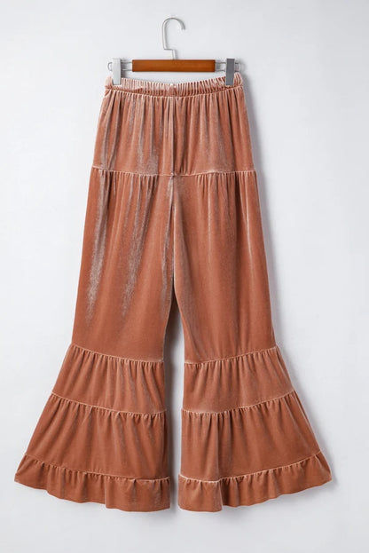 Threaded Pear Violeta Tiered Bell Bottom Pants