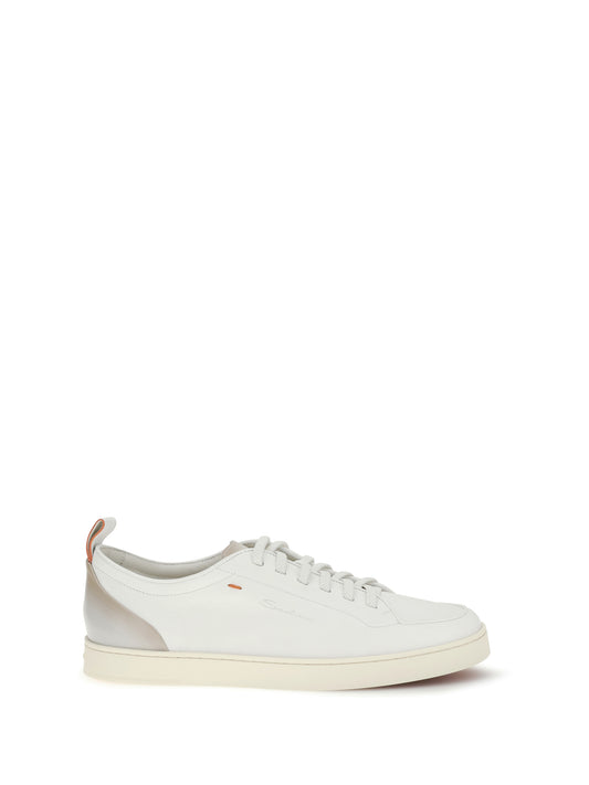 Leather Sneakers Montecarloafri White