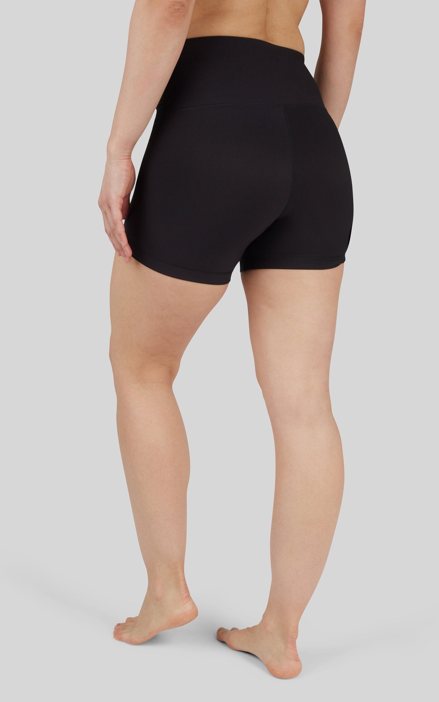 2 PK 5" Ribbed Elastic Free Waisband Short
