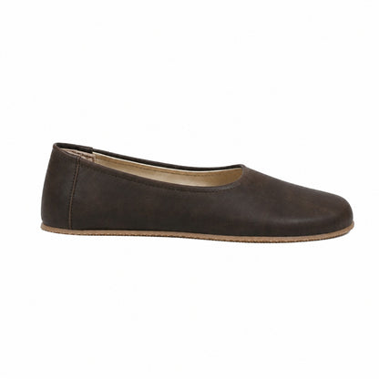 Dark brown-