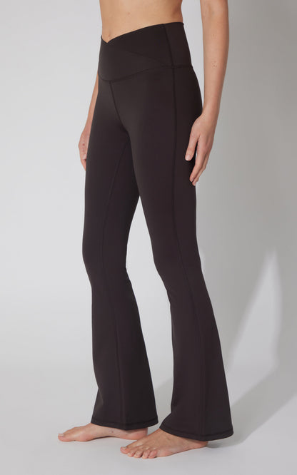 Lux Madison Crossover Elastic Free Waist 31 1/2 inch Flare Leg Pant
