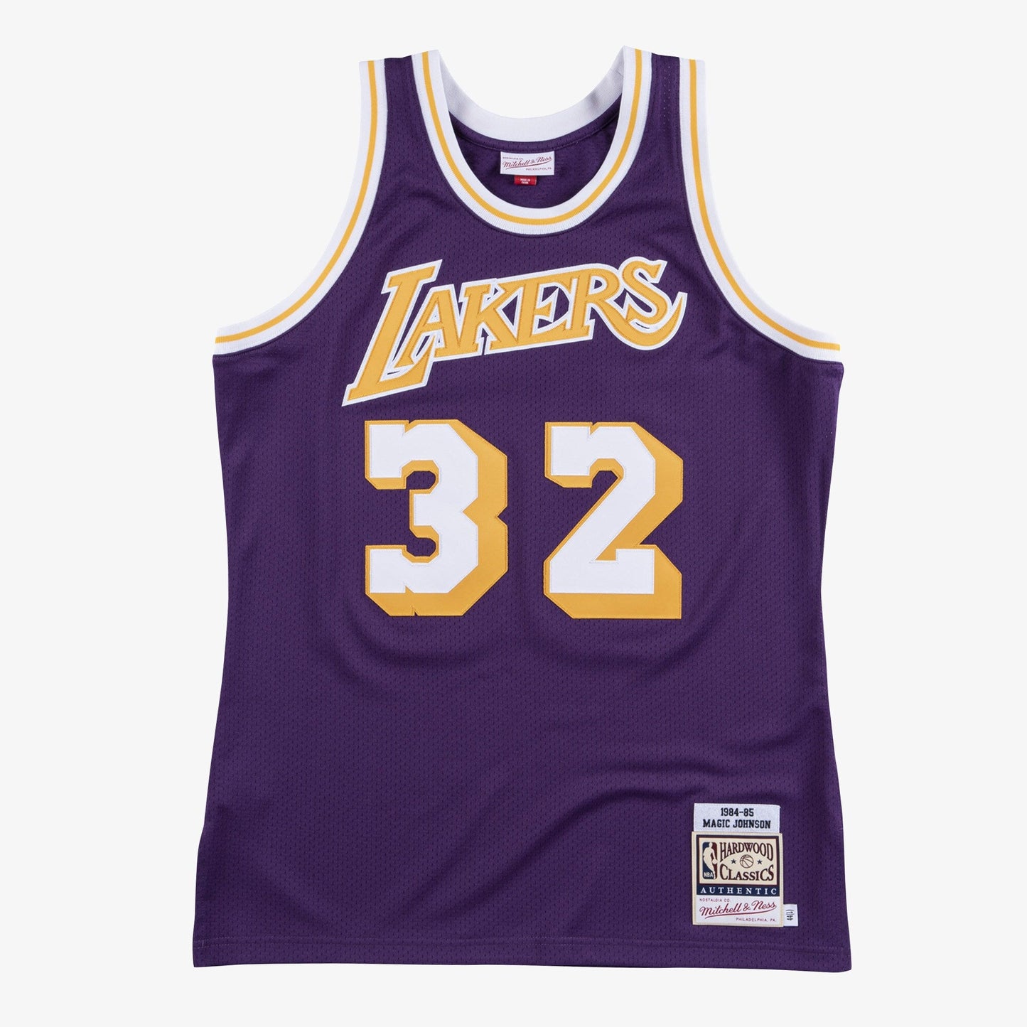 Mitchell & Ness Men's NBA Authentic Jersey Lakers Magic Johnson 84