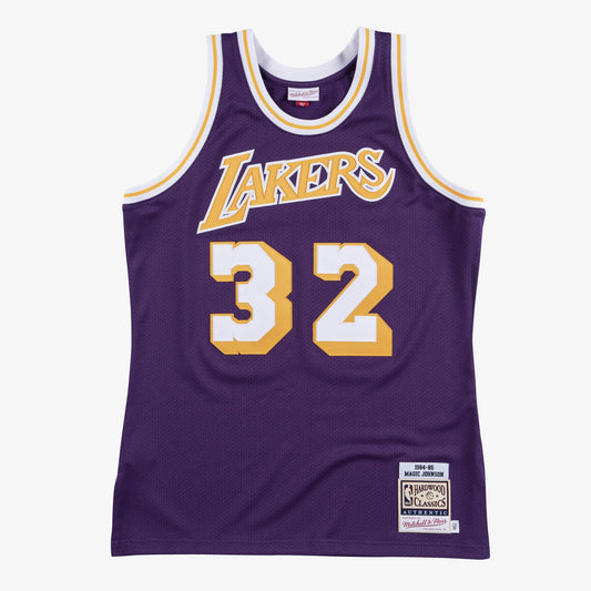 Mitchell & Ness Men's NBA Authentic Jersey Lakers Magic Johnson 84