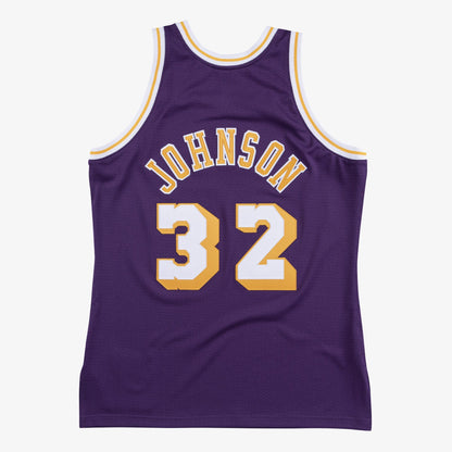 Mitchell & Ness Men's NBA Authentic Jersey Lakers Magic Johnson 84