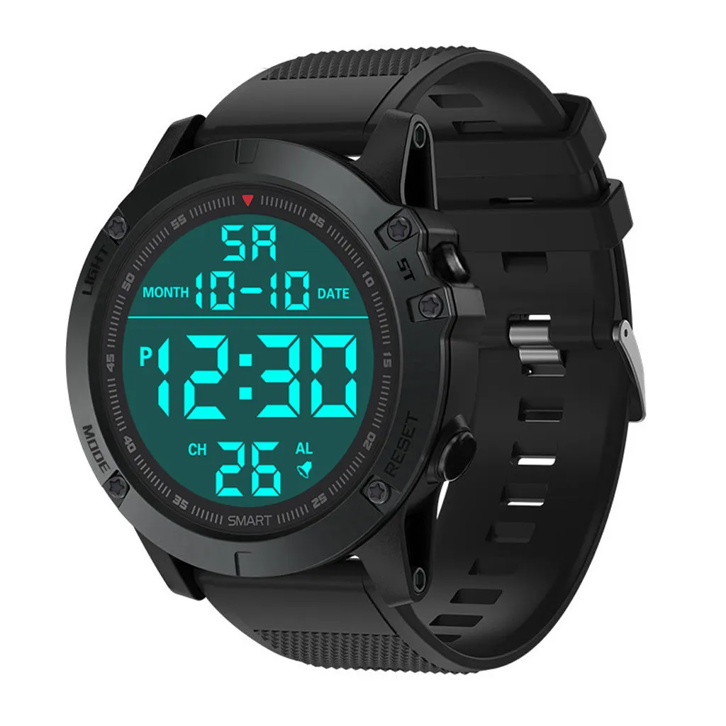 Prime Goods Waterproof Digital Sports Watch Military Tactical LED Backlight Wristwatch Men - Black