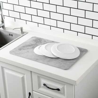 4 Colors! - 24'' x 15'' Diatomaceous Quick-Drying Stone Bath Mat