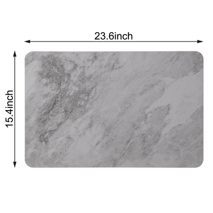4 Colors! - 24'' x 15'' Diatomaceous Quick-Drying Stone Bath Mat