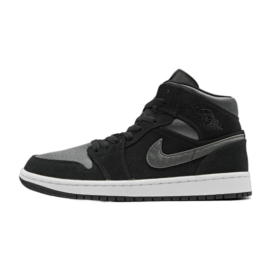 Air Jordan Men's Retro 1 Mid 'Nylon Black Anthracite' - 852542-012