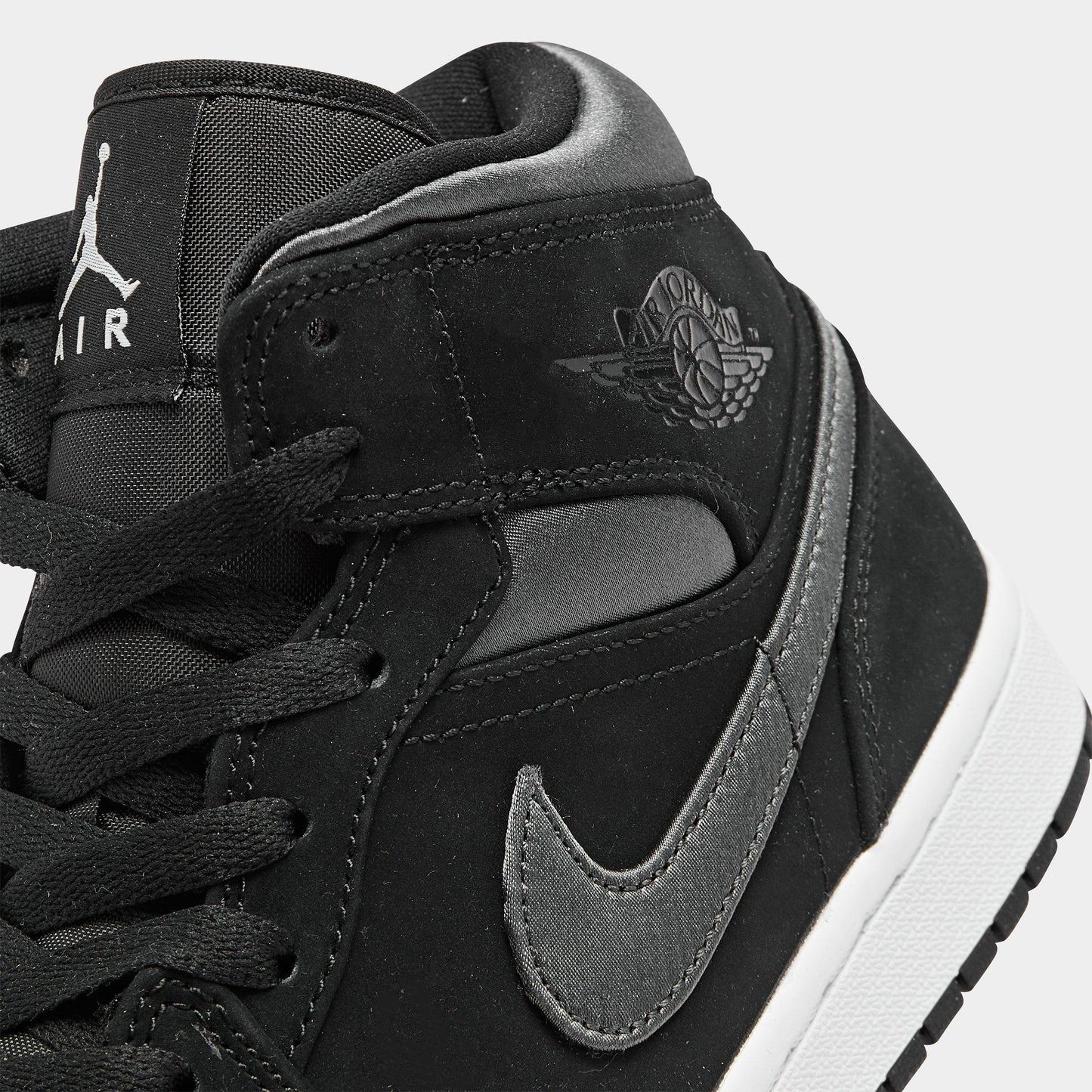 Air Jordan Men's Retro 1 Mid 'Nylon Black Anthracite' - 852542-012