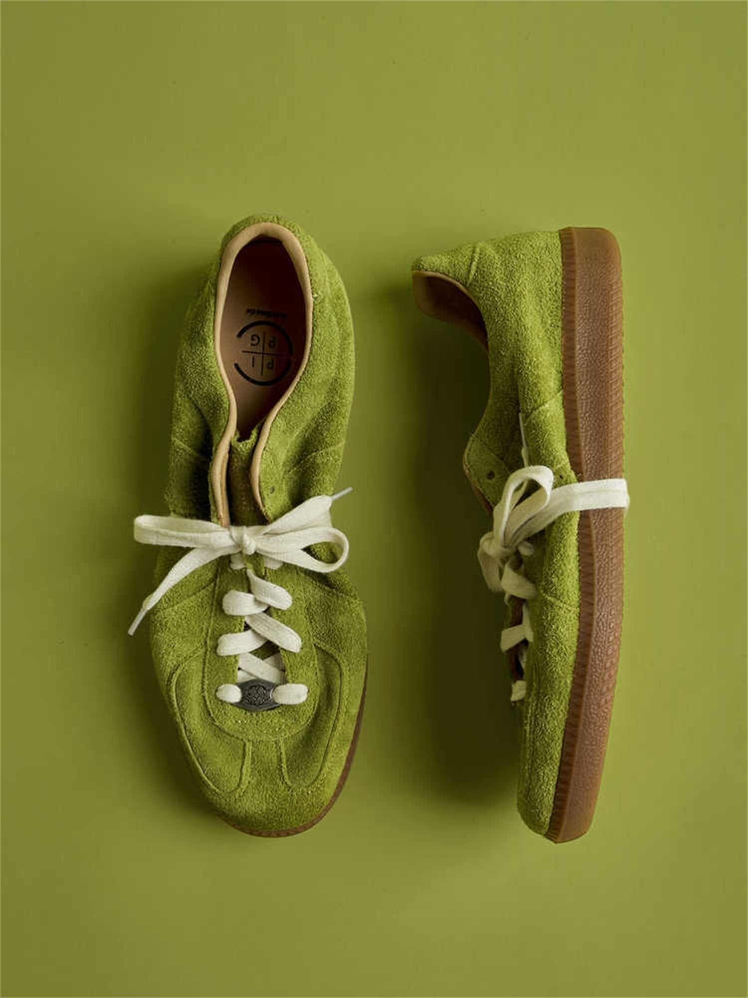 シューズ SUEDE 50 Retro Suede Elastic Band Shoes – Unisex Genuine Cowhide Casual