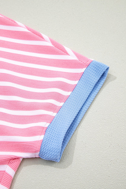 Threaded Pear Kelly Loose Short Sleeve Top