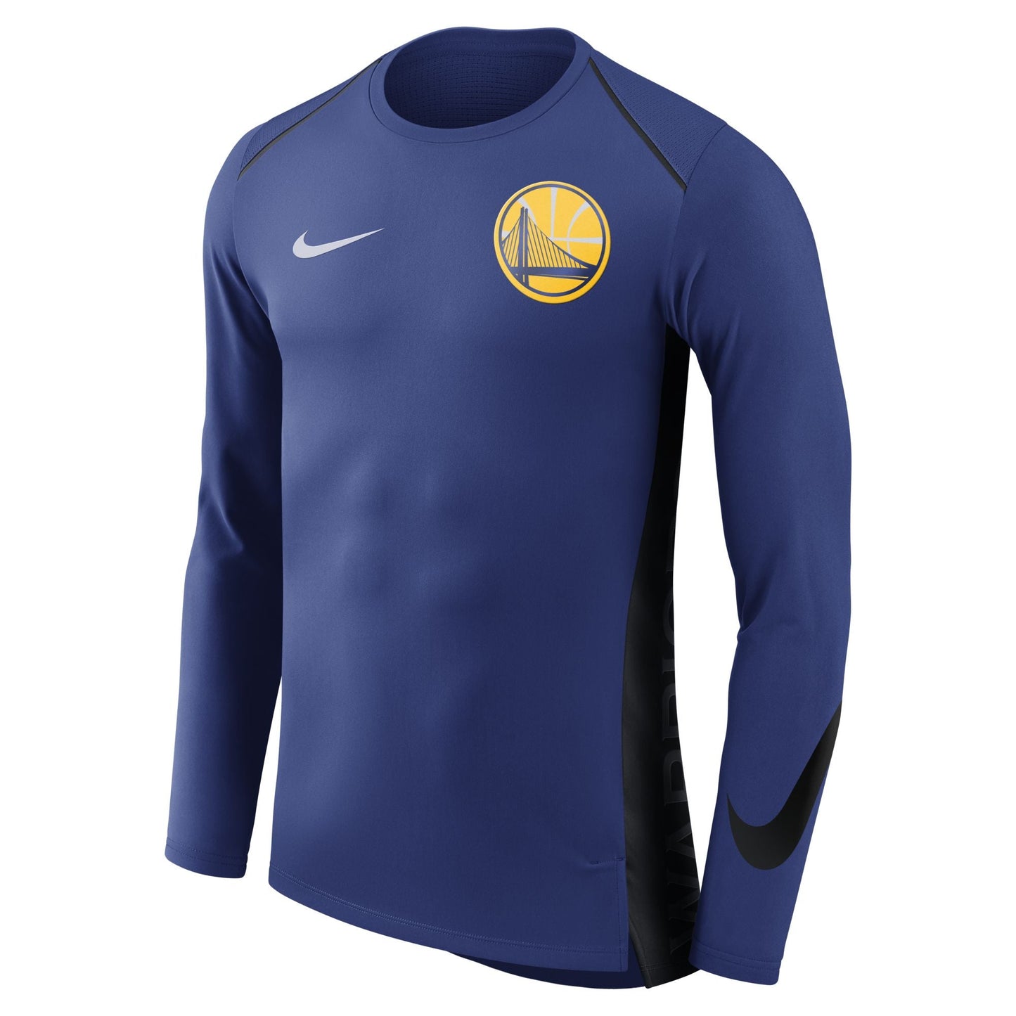 Nike Men's NBA Gs Warriors Hyper Elite Shooter Long Sleeve Shirt