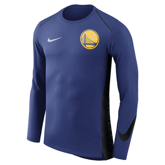 Nike Men's NBA Gs Warriors Hyper Elite Shooter Long Sleeve Shirt