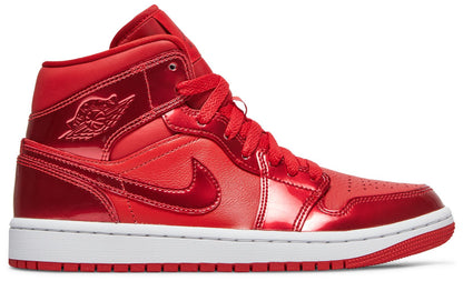 Air Jordan Women's Retro 1 Mid Se 'Pomegranate' Sneakers