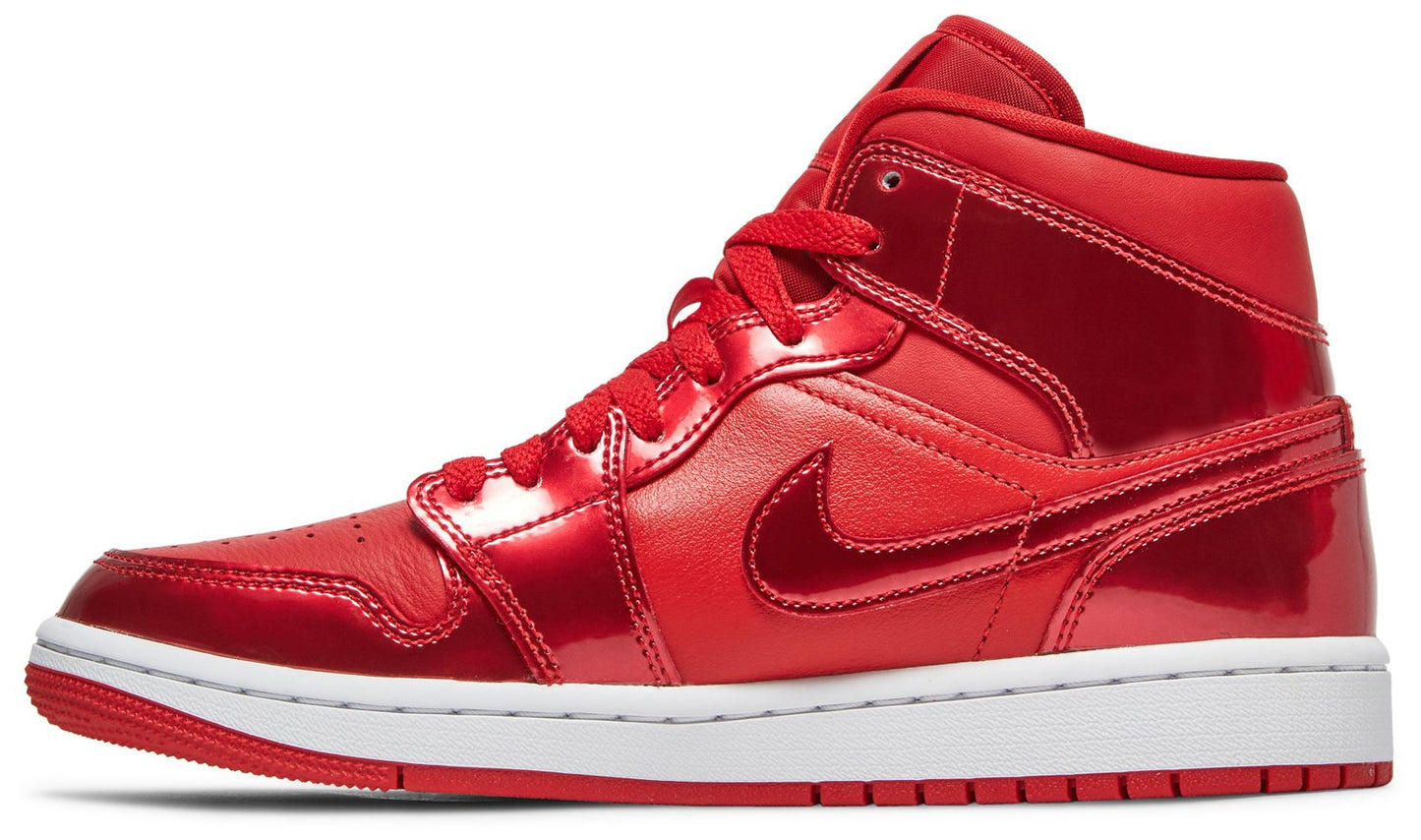 Air Jordan Women's Retro 1 Mid Se 'Pomegranate' Sneakers
