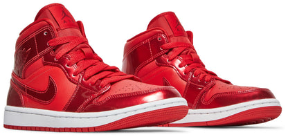 Air Jordan Women's Retro 1 Mid Se 'Pomegranate' Sneakers