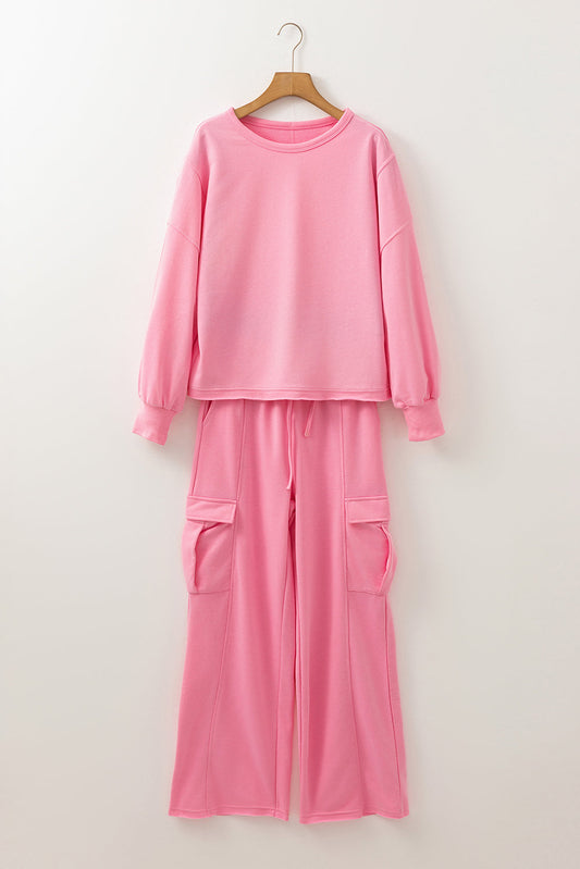 Threaded Pear Daniella Color Patchwork Pullover Top