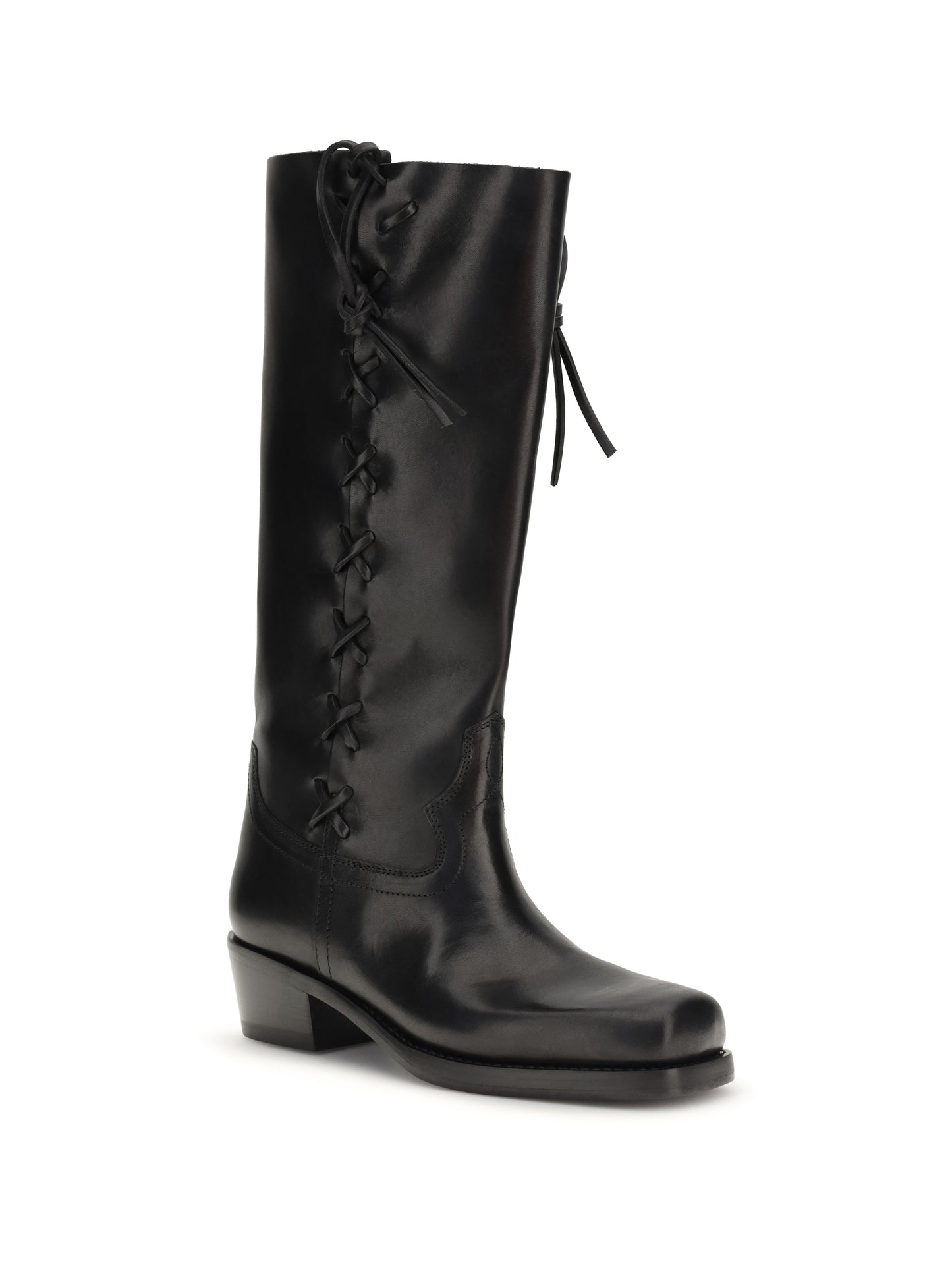 Boots Roxanne Black Calfskin