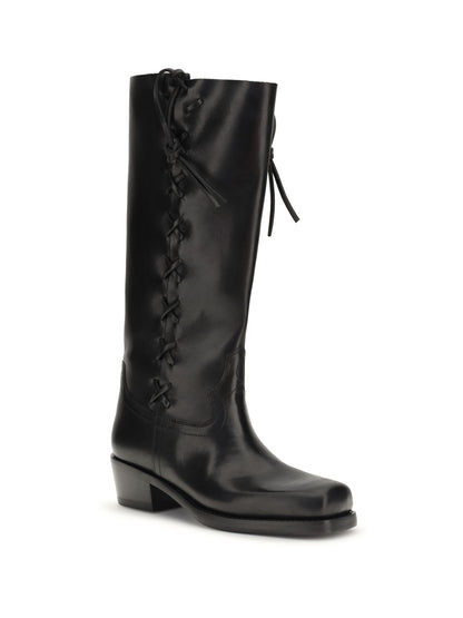 Boots Roxanne Black Calfskin