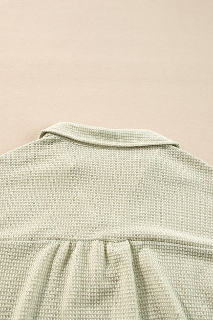 Threaded Pear Dulce Parchment Textured Long Sleeve Lounge Set