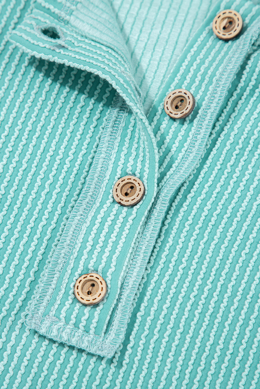 Threaded Pear Aria Knit Colorblock Henley Top