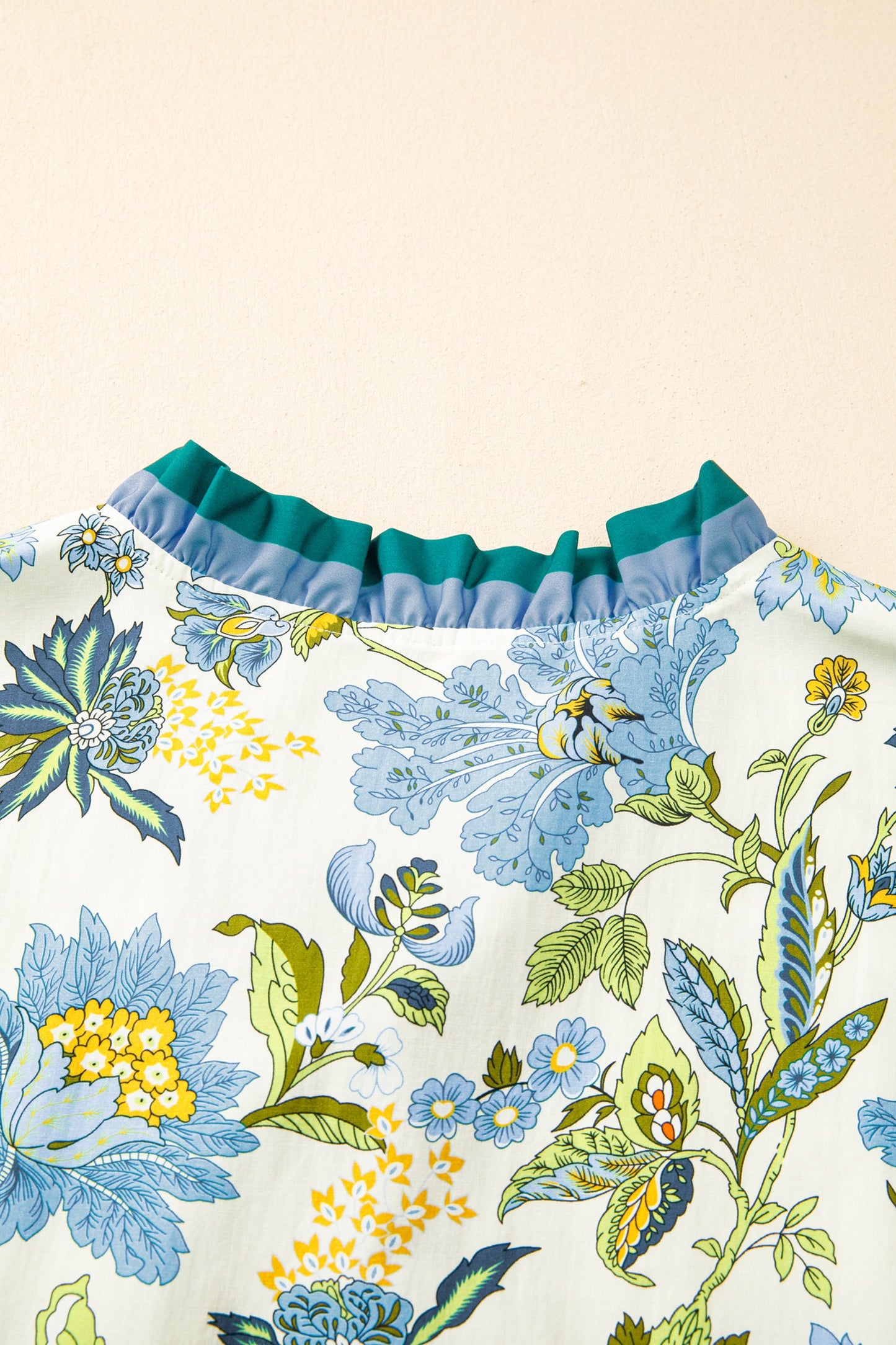Threaded Pear Alisson Short Sleeve Floral Plus Blouse