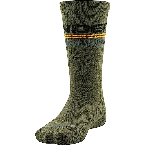 Under Armour Youth Phenom Crew Socks - Marine Od Green Assorted